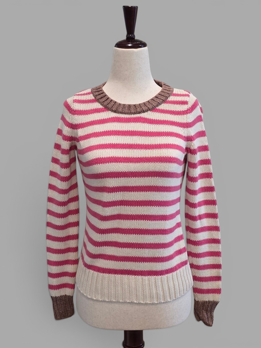 Banana Republic Pink Sweater Scoop Neck Long Sleeve